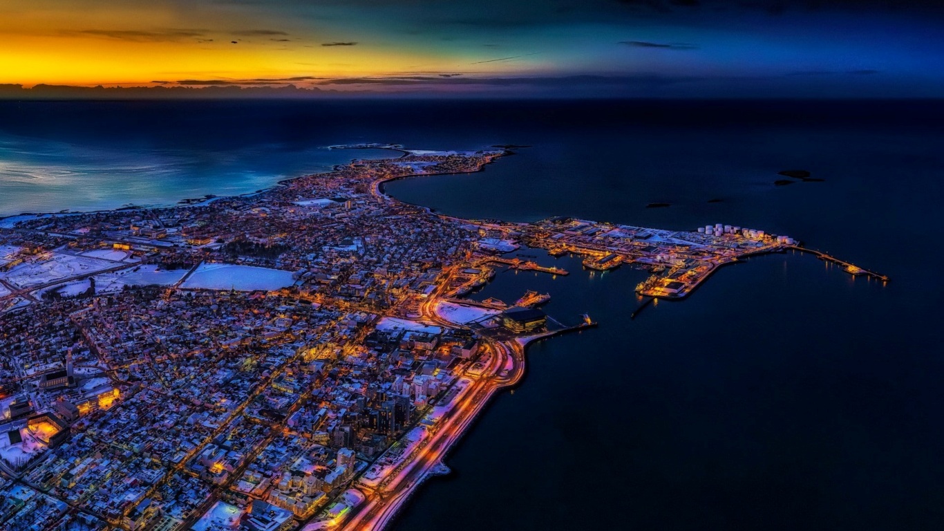 Vista panorámica de Reykjavik